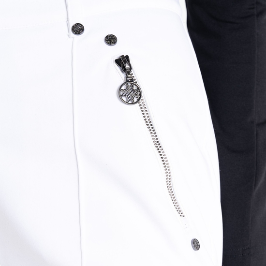 Damen Regimented Skihose Weiß