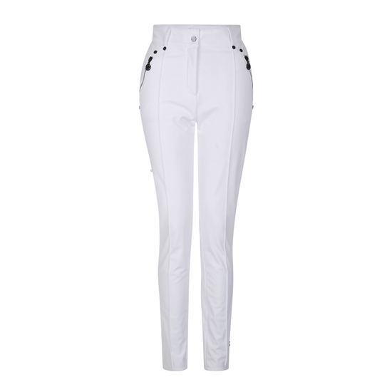 Damen Regimented Skihose Weiß