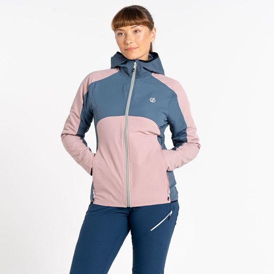 Veste à capuche Femme Softshell Avidly Rose