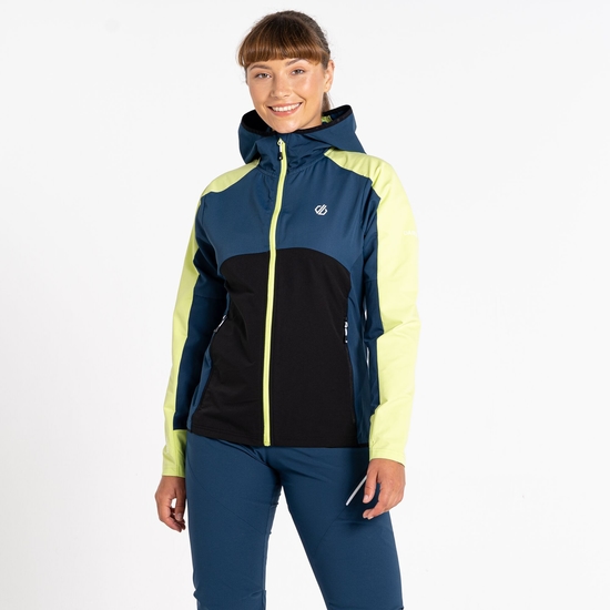 Veste à capuche Femme Softshell Avidly Vert Bleu