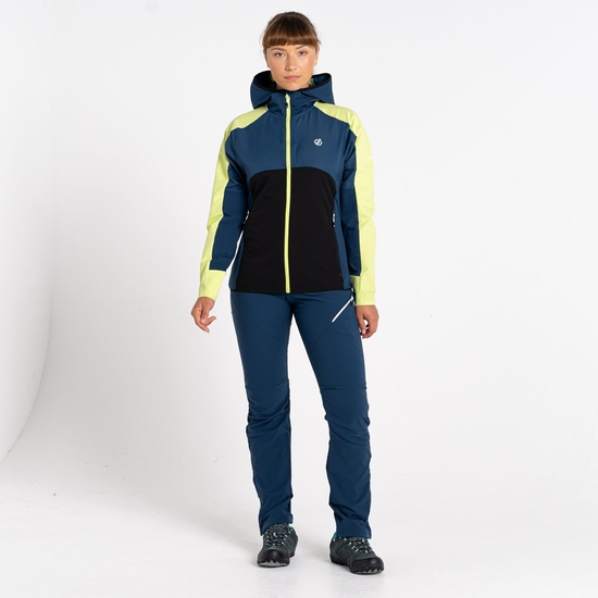 Veste à capuche Femme Softshell Avidly Vert Bleu