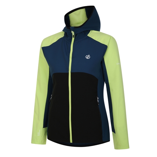 Veste à capuche Femme Softshell Avidly Vert Bleu