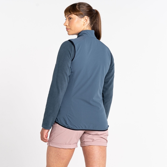 Women's Avidly Softshell Vest Dusky Rose Orion Grey
