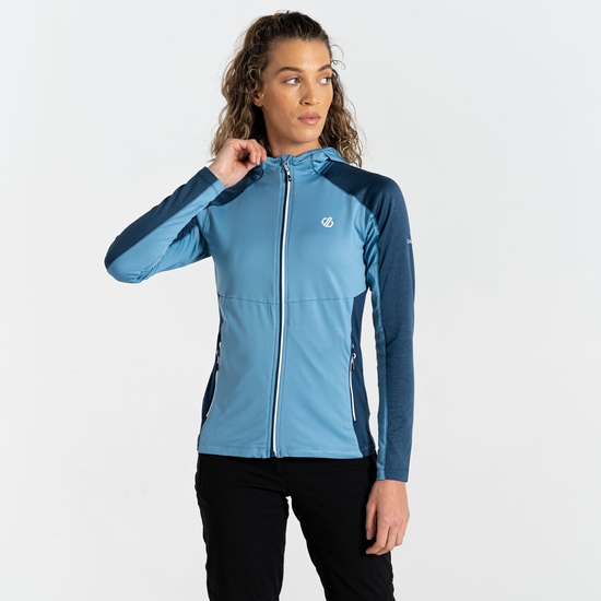 Couche intermédiaire à capuche Core Stretch Femme Convey II Bleu