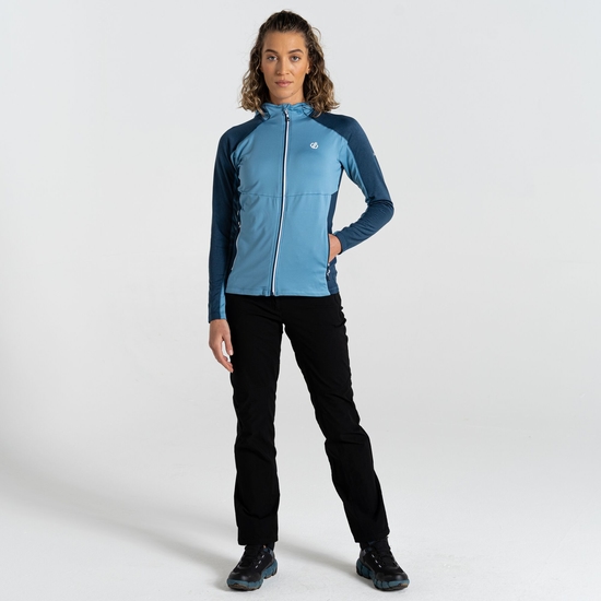 Couche intermédiaire à capuche Core Stretch Femme Convey II Bleu