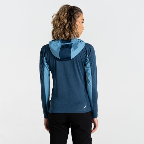 Couche intermédiaire à capuche Core Stretch Femme Convey II Bleu