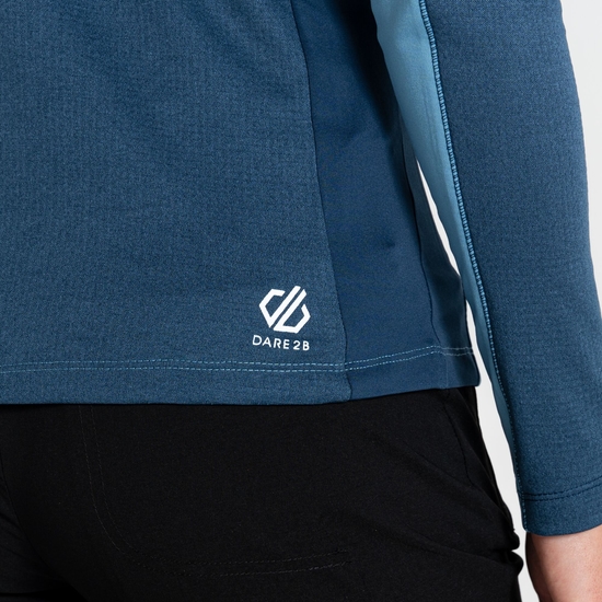 Couche intermédiaire à capuche Core Stretch Femme Convey II Bleu