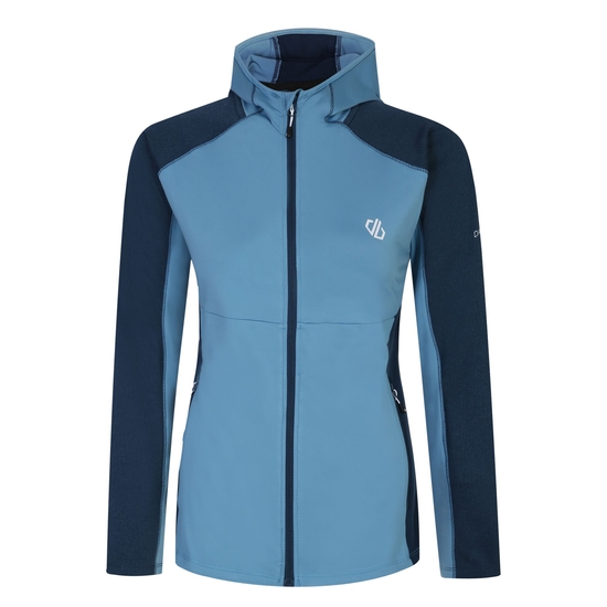 Couche intermédiaire à capuche Core Stretch Femme Convey II Bleu
