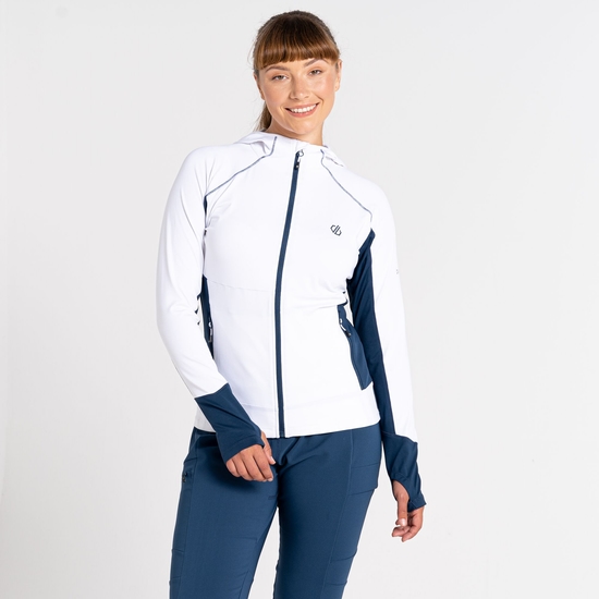 Couche intermédiaire à capuche Core Stretch Femme Convey II Blanc