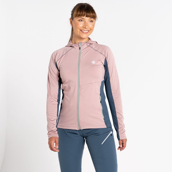 Women's Convey II Hooded Core Stretch Midlayer Dusky Rose