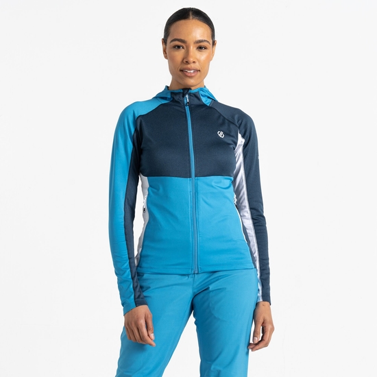 Damen Convey II Core Stretch-Midlayer mit Kapuze weiß