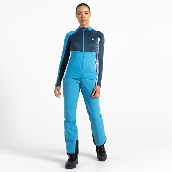 Women's Convey II Hooded Core Stretch Midlayer Swedish Blue Moonlight Denim