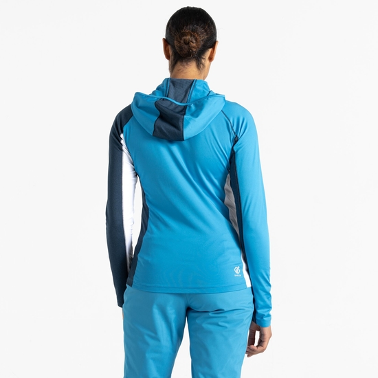 Women's Convey II Hooded Core Stretch Midlayer Swedish Blue Moonlight Denim