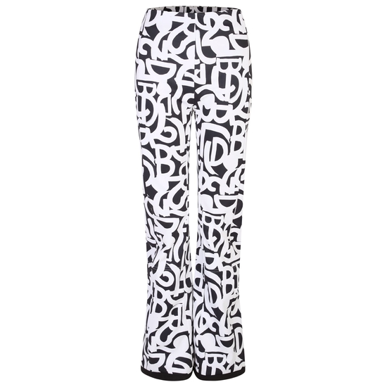 Women's Upshill Ski Pant Black White Graffiti Print