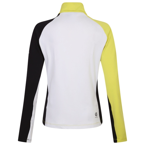Women's Ice Core Stretch Midlayer Yellow Plum Black
