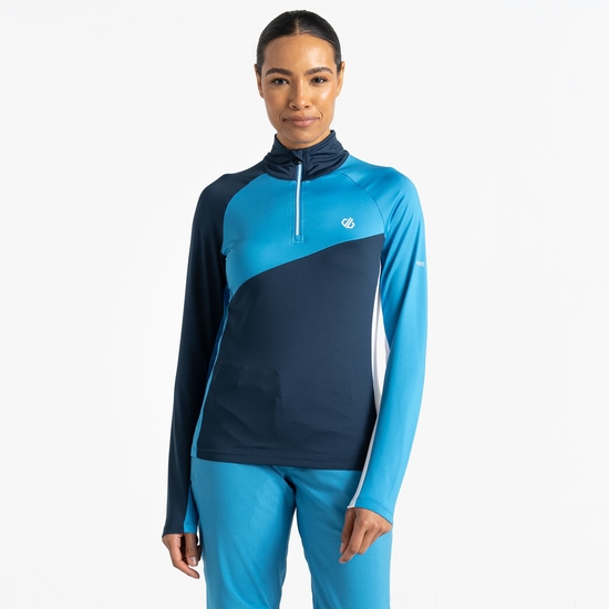 Ice Femme Couche intermédiaire Core Stretch Bleu