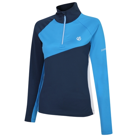 Women's Ice Core Stretch Midlayer Swedish Blue Moonlight Denim