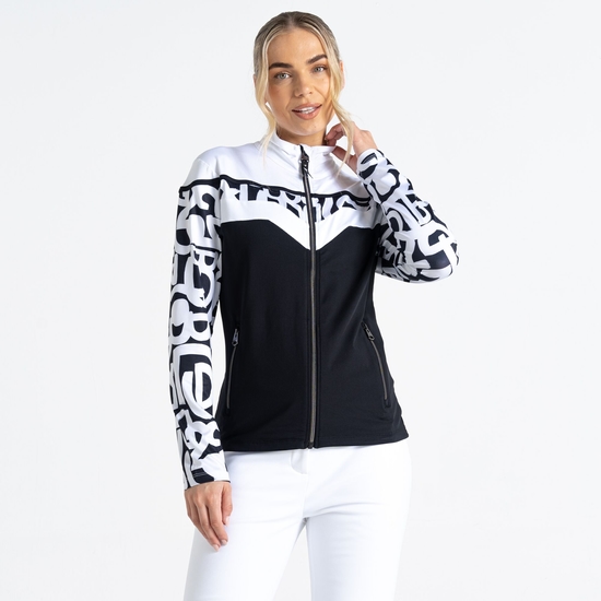 Couche core stretch Rocker pour femme Noir Blanc Graffiti