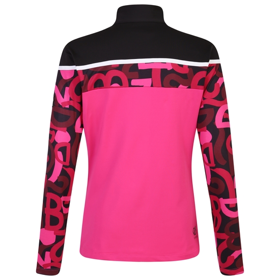Women's Rocker Core Stretch Pure Pink Graffiti Print