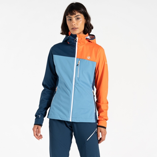 Women's Lexan Softshell Jacket Niagara Blue Satsuma