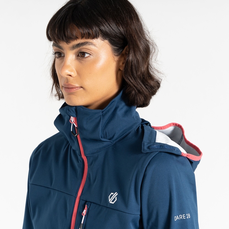 Women s Lexan Softshell Jacket Moonlight Denim
