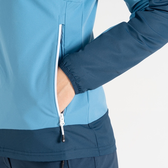 Women's Avidly II Softshell Jacket Niagara Blue Satsuma
