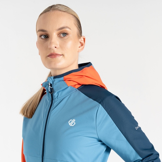 Women's Avidly II Softshell Jacket Niagara Blue Satsuma
