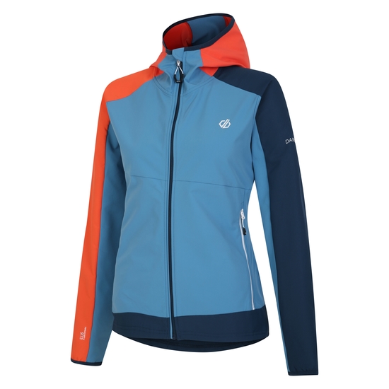 Women's Avidly II Softshell Jacket Niagara Blue Satsuma