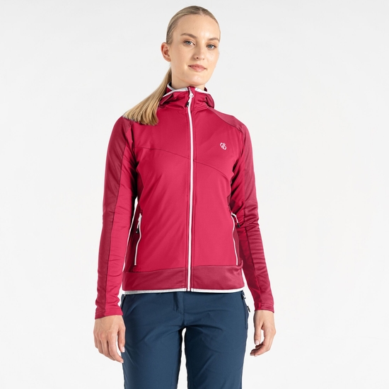 Women's Traversing Core Stretch Midlayer Berry Pink
