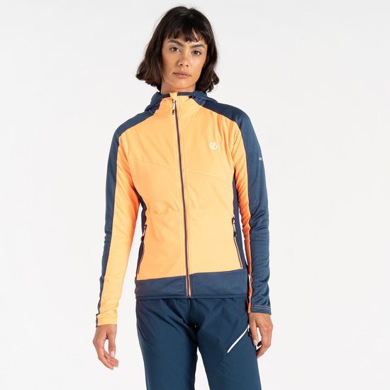 Couche intermédiaire core stretch femme Traversing Orange