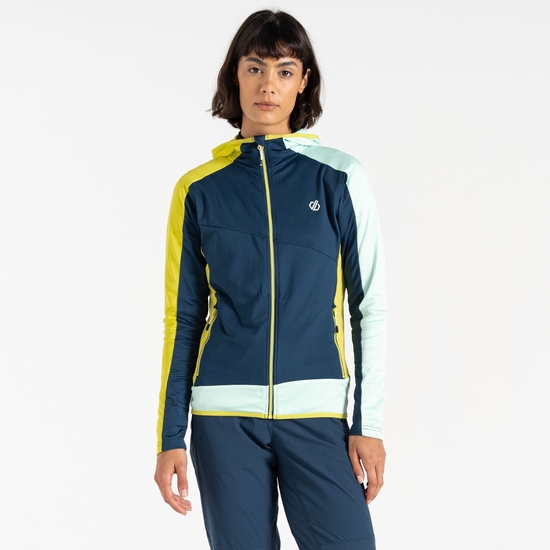 Couche intermédiaire core stretch femme Traversing Vert
