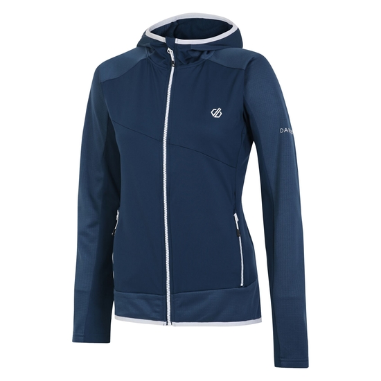Couche intermédiaire core stretch femme Traversing Bleu
