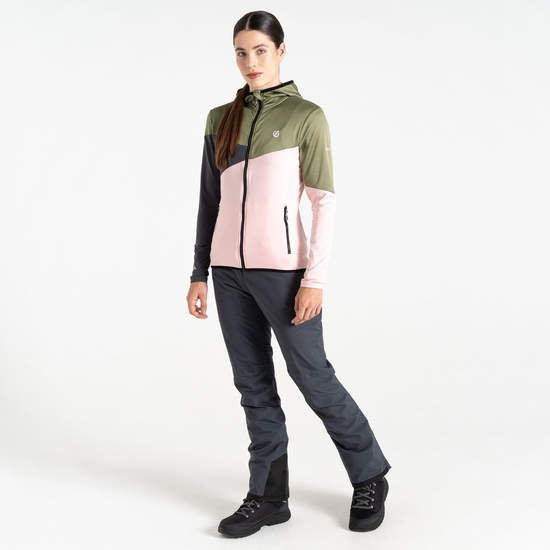 Couche intermédiaire Core Stretch Femme Convey III Vert Olive Et Rose