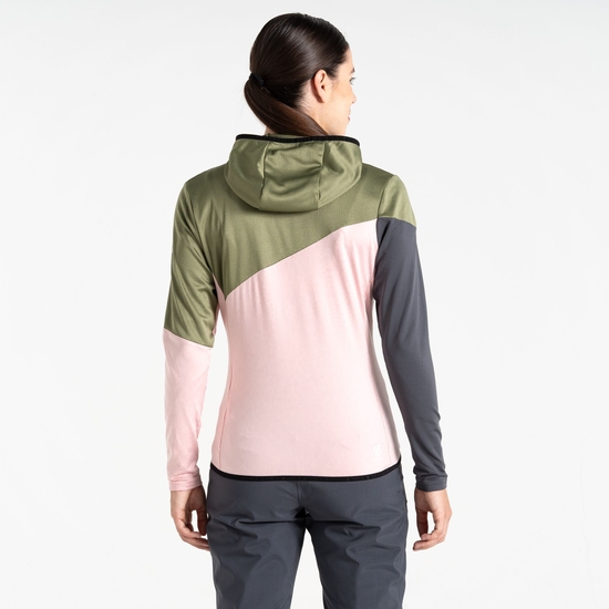Couche intermédiaire Core Stretch Femme Convey III Vert Olive Et Rose