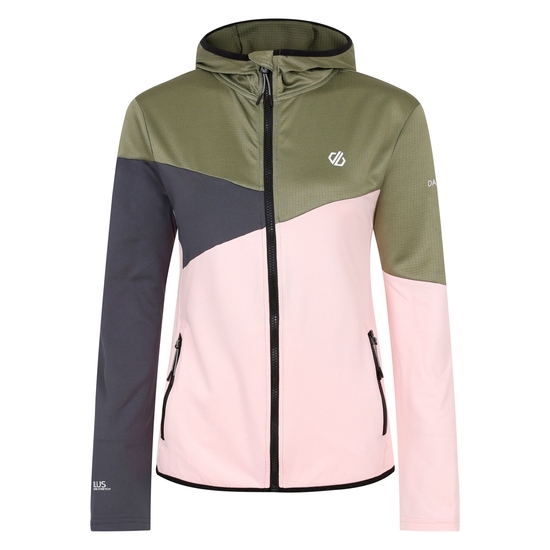 Couche intermédiaire Core Stretch Femme Convey III Vert Olive Et Rose