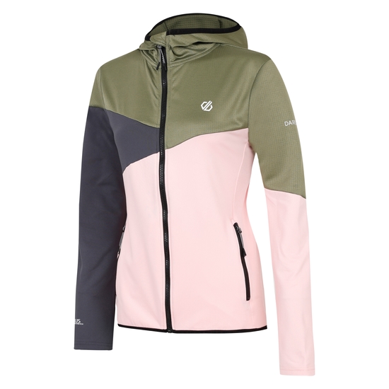 Couche intermédiaire Core Stretch Femme Convey III Vert Olive Et Rose