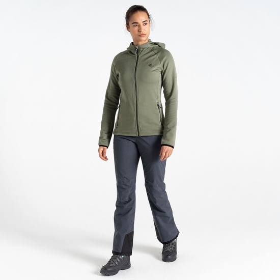 Women's Density Core Stretch Midlayer Olivine Green