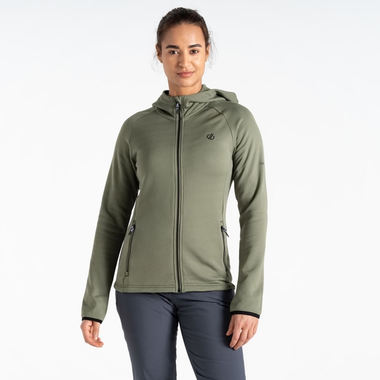 Women's Density Core Stretch Midlayer Olivine Green