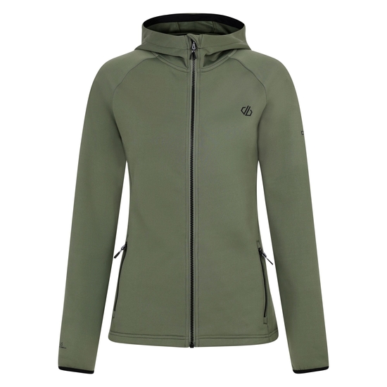 Women's Density Core Stretch Midlayer Olivine Green