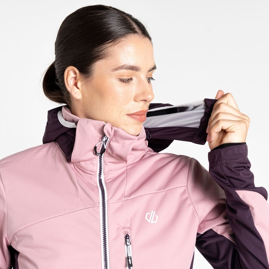Women's Lexan Softshell Jacket Lilas & Deep Plum 