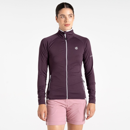 Damen Emerging Core-Stretch-Midlayer Lila