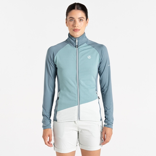 Women's Emerging Core Stretch Midlayer Element Grey & Aquifer