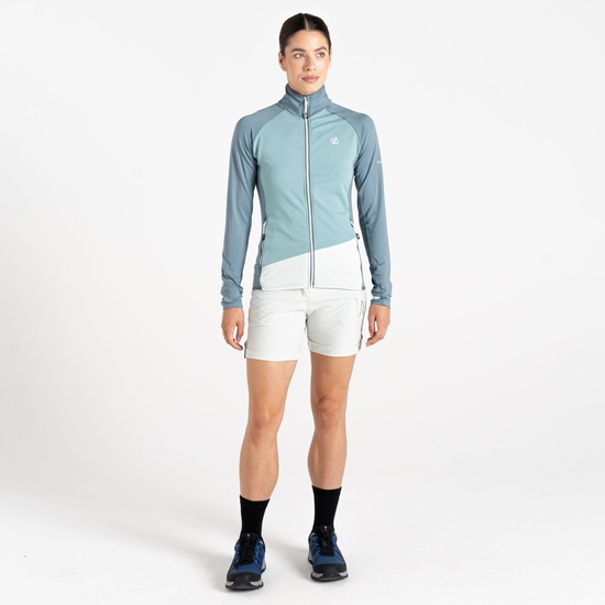 Women's Emerging Core Stretch Midlayer Element Grey & Aquifer