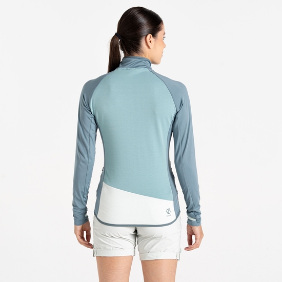 Women's Emerging Core Stretch Midlayer Element Grey & Aquifer