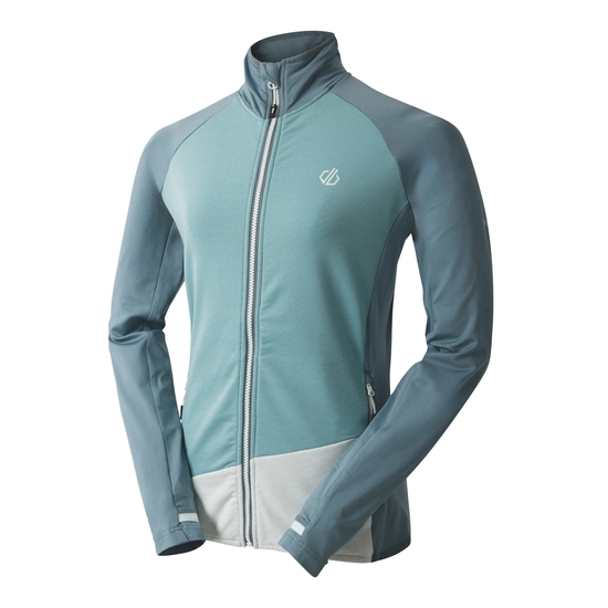 Women's Emerging Core Stretch Midlayer Element Grey & Aquifer