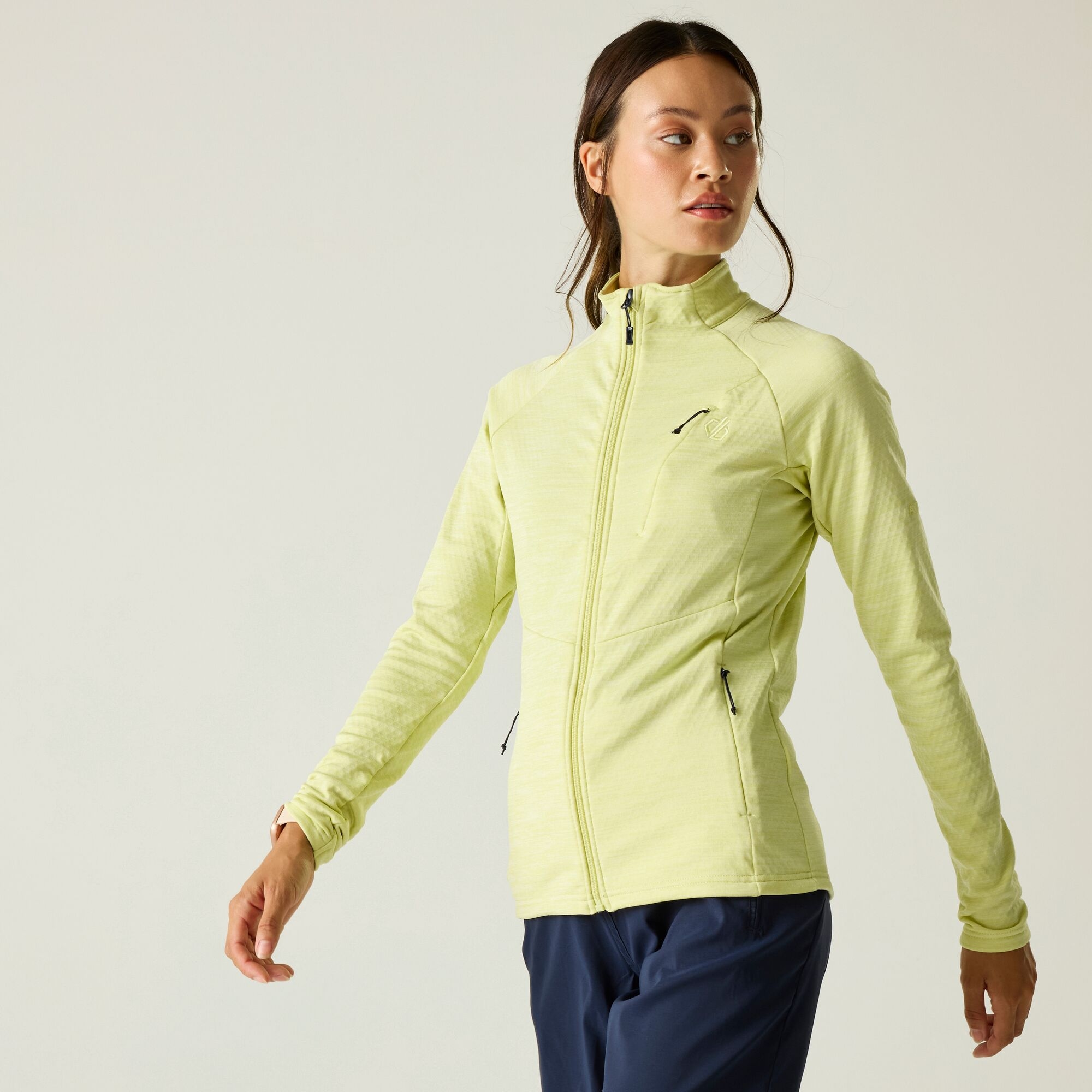 Dare 2B Women's Yellow Emerging Iii Stretch Midlayer Size: 16