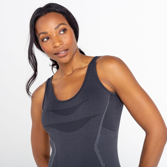 Don't Sweat It Badeanzug für Damen Schwarz