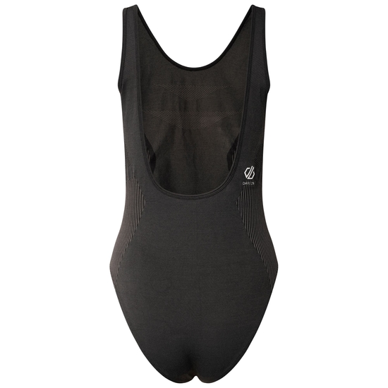 Don't Sweat It Badeanzug für Damen Schwarz