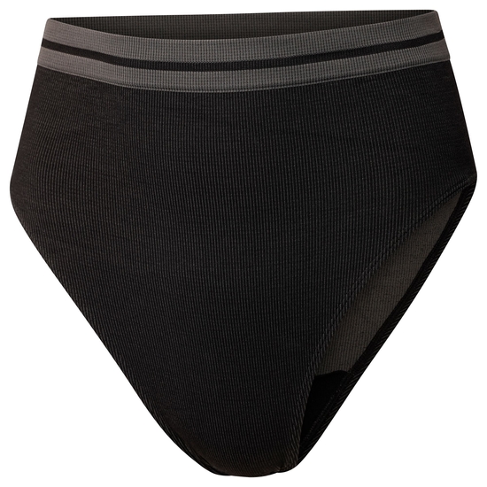 Women's Don't Sweat It Bikini Bottoms Black Charcoal Grey