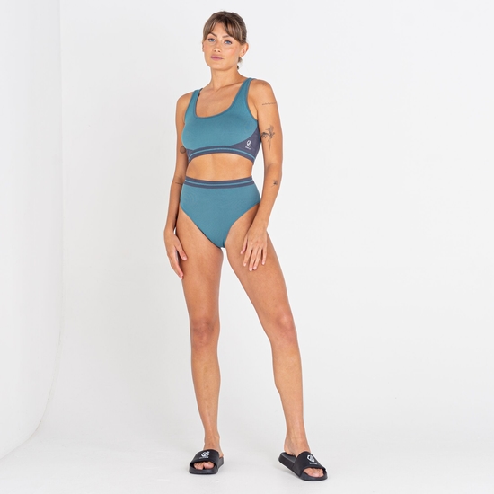 Don't Sweat It Femme Bas de bikini Bleu Gris